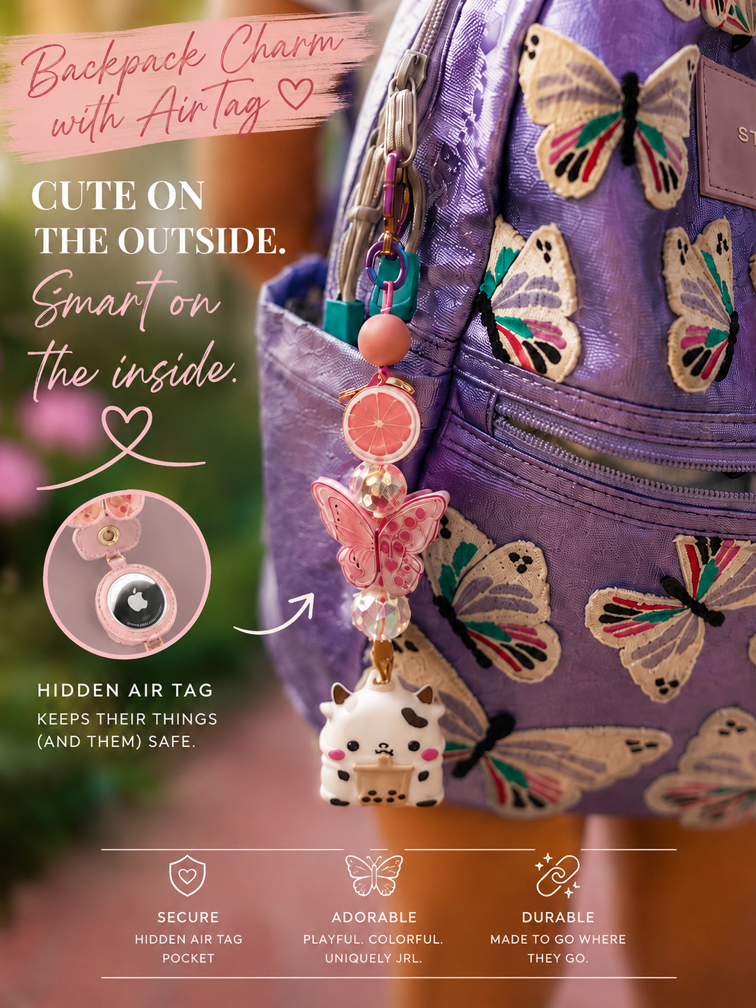 The Backpack/Bag Charm Collection (AirTag Optional)
