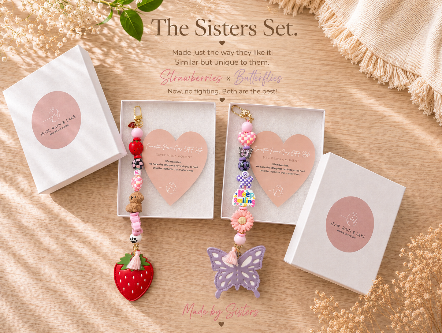 The Sisters Set Airtag Backpack Charm Inspiration (Inspiration Only- Custom Made to be YOU!)